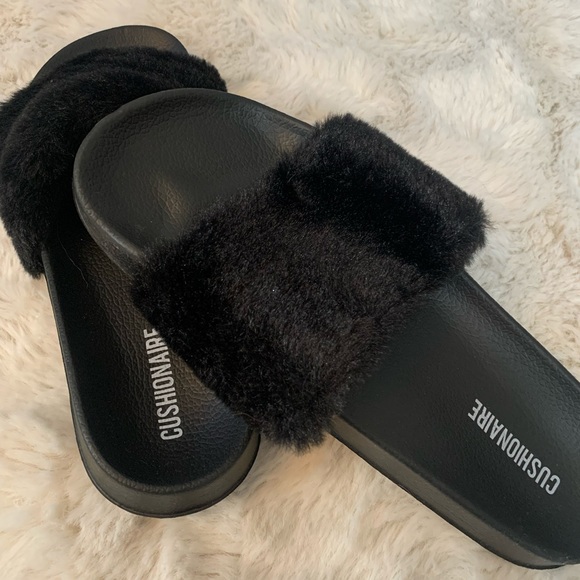Never Worn Black Sandals - Picture 1 of 4